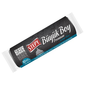 STEPY Black Seri Büyük Boy Çöp Torbası