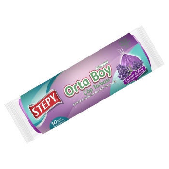 STEPY Büzgülü Orta Boy Çöp Torbası (Lavanta)