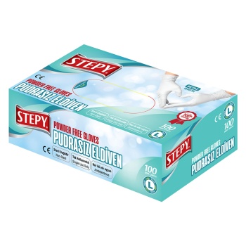 STEPY Pudrasız Eldiven Beyaz (Büyük)