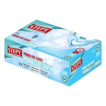 STEPY Pudrasız Eldiven Mavi (Orta)