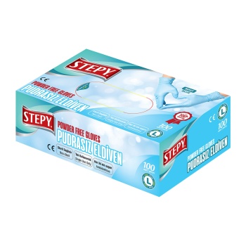 STEPY Pudrasız Eldiven Mavi (Büyük)