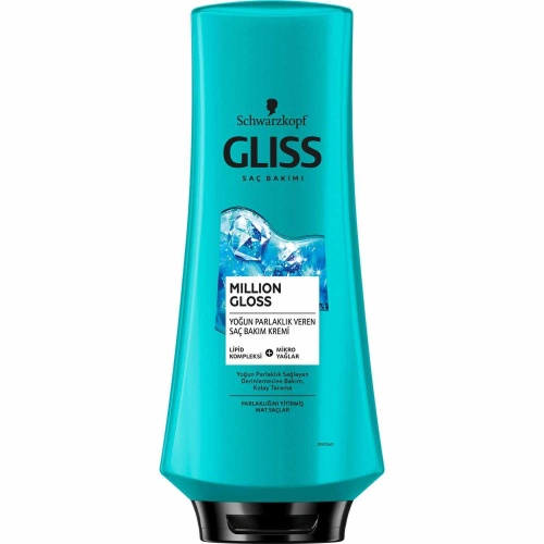 Gliss Million Gloss 360 ml Parlaklığını Yitirmiş  Saçlar için Saç Kremi