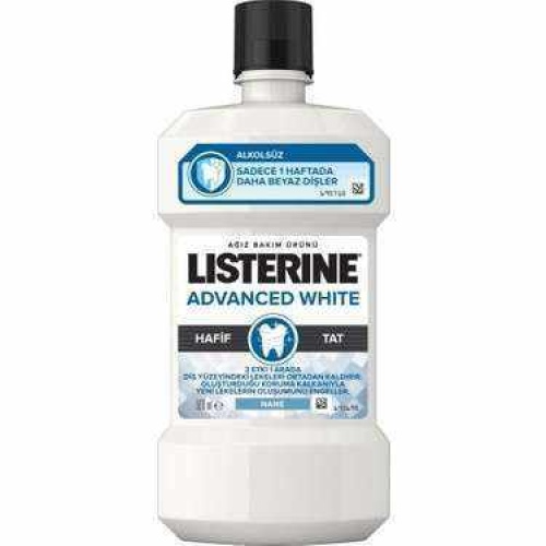 Listerine Advanced White Hafif Tat 500 ml Ağız Bakım Suyu