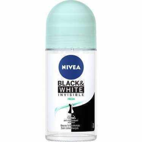 Nivea Black and White Fresh Invisible Roll On 50 Ml