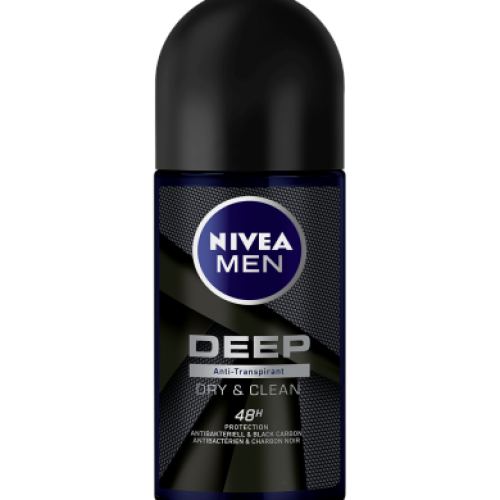 Nivea Men Deep Dimension Aktif Karbon Dark Wood Roll On 50 Ml