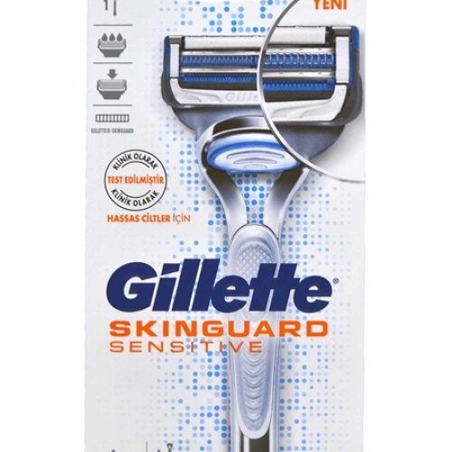 Gillette Hassas Cilter için Skinguard Sensetive Tıraş Bıçağı 1Up +1 Yedek