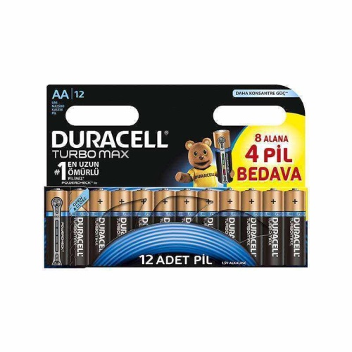Duracell Ultra Alkalin AAA İnce Kalem Piller 12’li paket