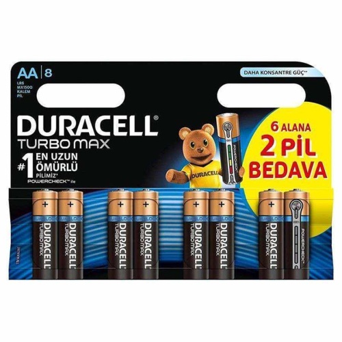 Duracell Ultra Alkalin AA Kalem Piller 8’li paket