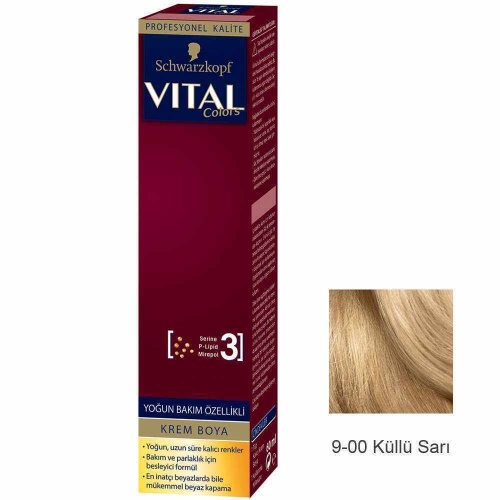 Vital Colors Krem Saç Boyası 9.0 Küllü Sarı  - 60 ml