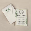 Krem Zarflı Davetiye -KR27105