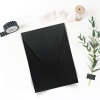 13x18-Kapaklı Siyah Dikey Davetiye Zarfı (50 Adet)