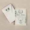 Krem Zarflı Davetiye -KR27105