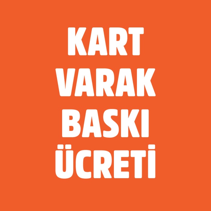 Kart Varak Baskı Ücreti - BA99996