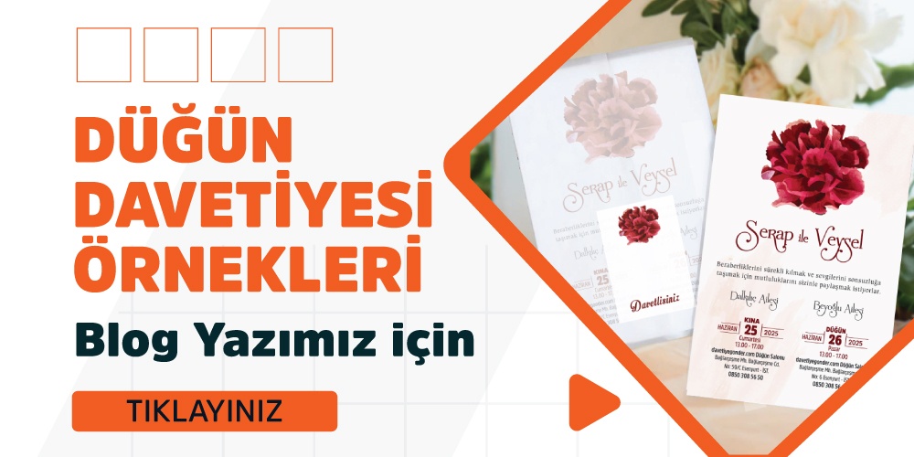 Düğün Davetiyesi Örnekleri