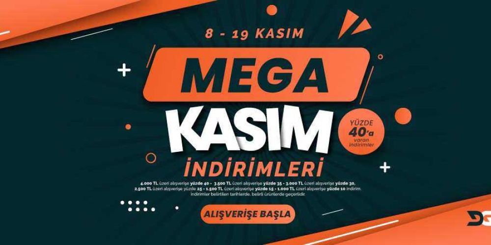 Mega Kasım İndirimleri