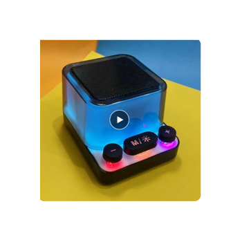 Rgb Işıklı Z6 Mini Ses Bombası Radyolu Usb Sd Girişli Yeni Şeffaf Klavye Tuşlu Hoparlör