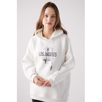 Zara Kadın Beyaz Sweatshirt