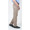 Erkek Kahve Keten Pantolon Regular Fit