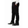 Erkek Kışlık Siyah Gabardin Likralı Regular Fit Keten Pantolon