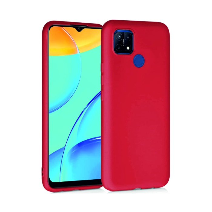 Oppo A15s Kılıf Kamera Korumalı Silikon Rubber Arka Kapak