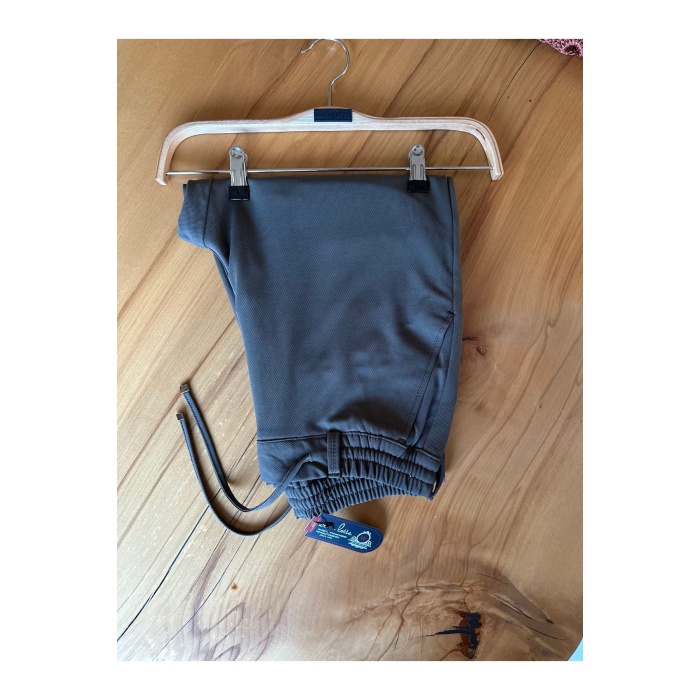 Erkek Jogger Pantolon Koyu Haki Italyan Kesim ,beli Kemerli Lastikli Bağcıklı Yüksek Kaliteli