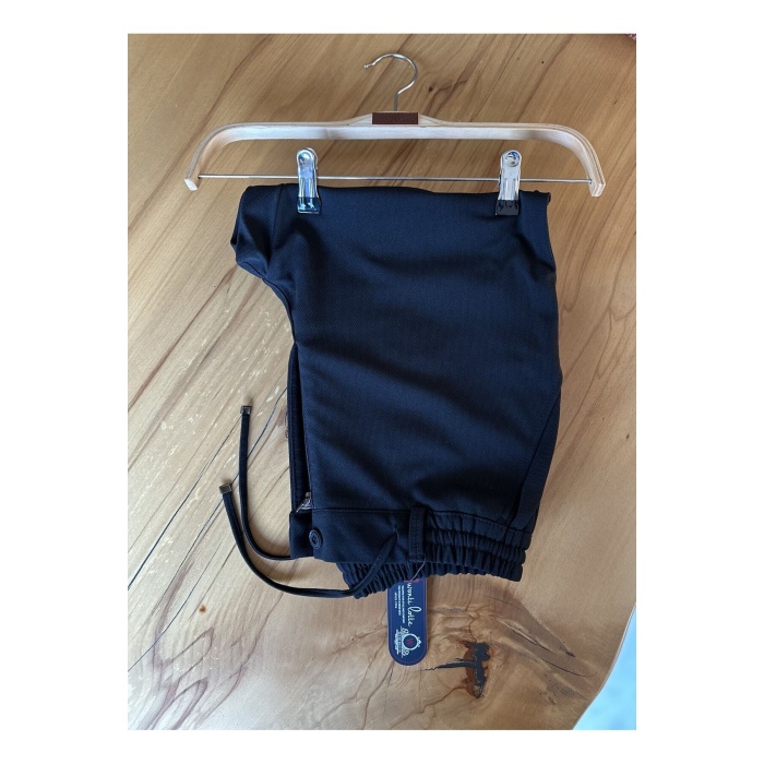 Erkek Jogger Pantolon Siyah Italyan Kesim,beli Kemerli Lastikli Bağcıklı Yüksek Kaliteli