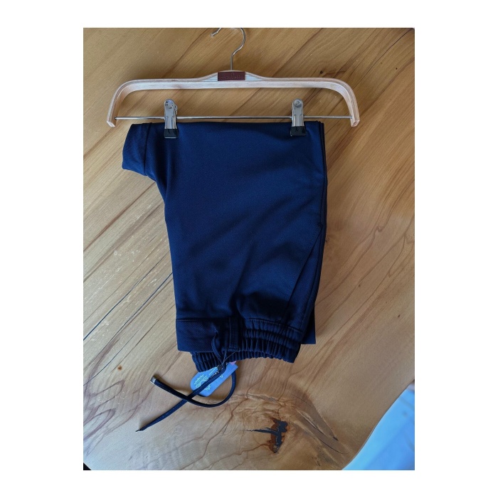 Erkek Jogger Pantolon K.lacivert Italyan Kesim, Beli Kemerli Lastikli Bağcıklı Yüksek Kaliteli