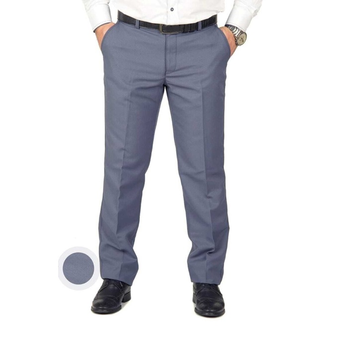 Erkek Armüllü Indigo Keten Pantolon(7)erkek Klasik Kesim Boru Paça Pantolon