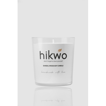 HİKWO - Sandal Ağacı Kokulu Soya Wax Bardak Mum