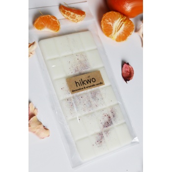 Buhurdanlık Koku Tableti %100 Soya Wax Vegan Wax Buhurdanlık Mumu - Bodrum Mandalinası