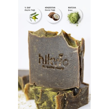 HİKWO – Matcha Çayı Tozlu El Yapımı Sabun