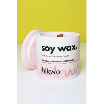 Hikwo - Pembe Tasarım Bardak Soya Mumu