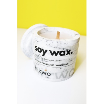 Hikwo - Mermer Efekli Bardak Soya Mumu