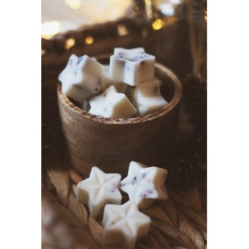 Lavanta Parçacıklı Kokulu Doğal Soya Wax Buhurdanlık Tableti 10 Lu Paket - Koku Tableti