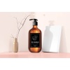HİKWO - Sıvı Sabunluk Şişesi Amber Cam - Dekoratif Sabunluk Pompalı 500 ML