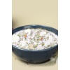 HİKWO - Soya Wax LAvantalı Kase Mum - Beyaz Kuvars Taşlı Aromaterapi Mumu