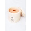 Beton Tasarım Vanilya Kokulu Soya Wax Mum - Ahşap Fitilli