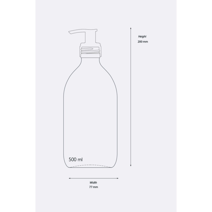 Trichi Home 500ml Amber Cam Sıvı Sabunluk