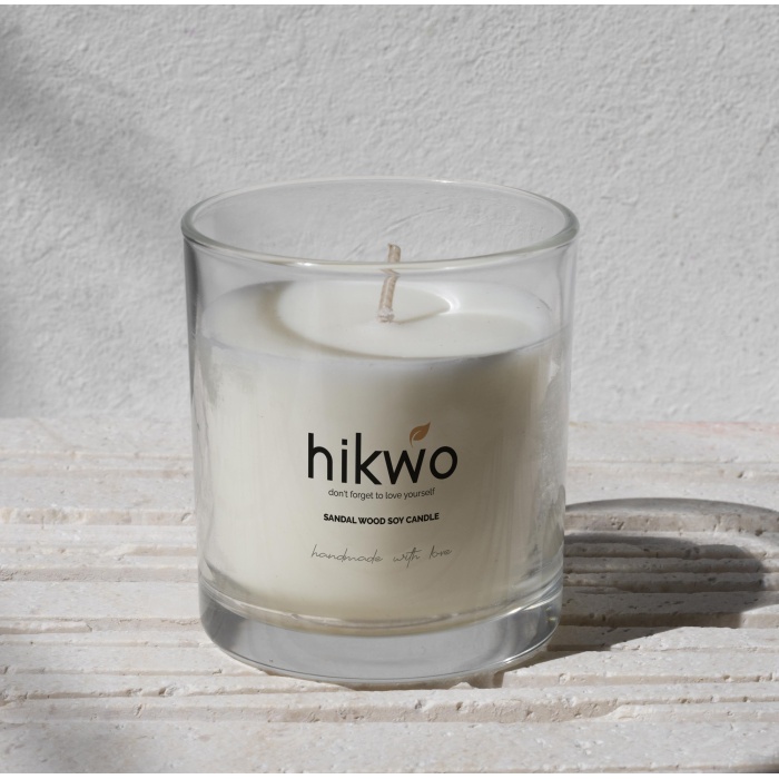 Hikwo – Sandal Ağacı Kokulu Soya Wax Bardak Mum