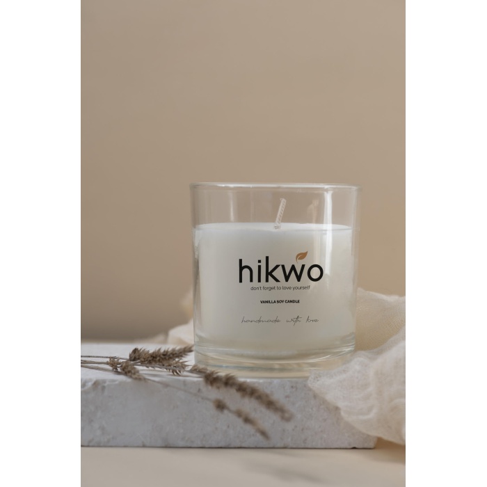 Hikwo – Vanilya Kokulu Soya Wax Bardak Mum