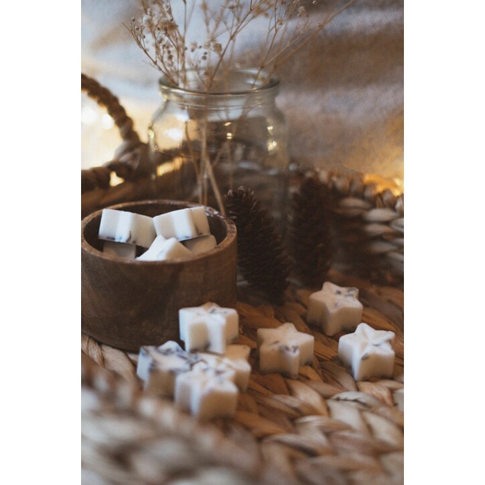 Lavanta Parçacıklı Kokulu Doğal Soya Wax Buhurdanlık Tableti 10 Lu Paket - Koku Tableti