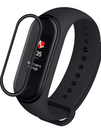 Xiaomi Mi Band 6-Mi Band 5 3D Kavisli Full Kaplama Koruyucu-(5775)