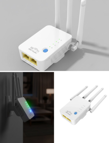 Ev ve Ofis İçin WiFi Güçlendirici WPS Düğmeli Güvenli Tekrarlayıcı