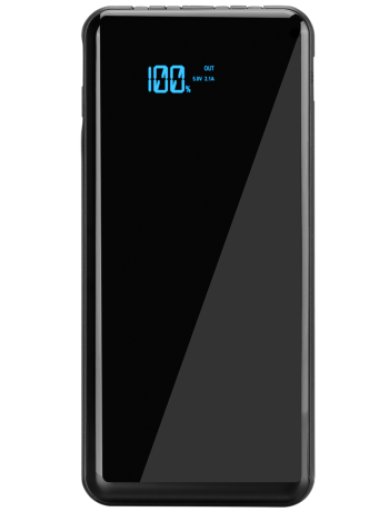 S-LINK IP-G13K Siyah 10.000mAh 1xUSB 1xMicro USB 4in1 Kablolu (Type-C Lightning Micro ve USB) LCD Göstergeli PowerBank(1923)