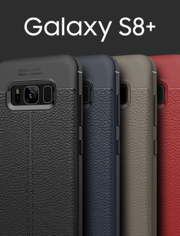 Ally Galaxy S8 Plus Litchi Tam Koruma Soft Silikon Kılıf-(5775)