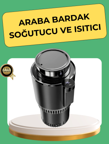 Isıtma Soğutma Özellikli Araç Bardaklığı Çakmak Girişli Akıllı