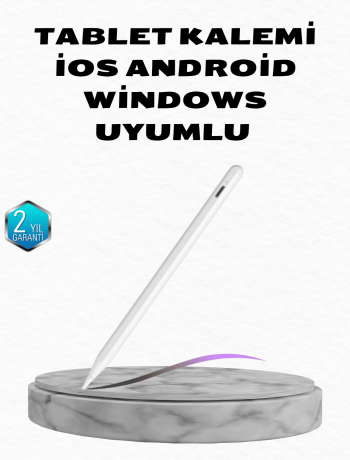 Manyetik Dokunmatik Kalem – Bluetooth Gerektirmeyen Type-C Şarjlı iPad ve Android Uyumlu Hassas Stylus