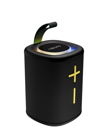 MIKADO MD-26BT 6W Taşınabilir USB/AUX/BT/TF RGB Işıklı 1200mAh IPX66 Su Geçirmez Bluetooth Speaker (Siyah)(1923)