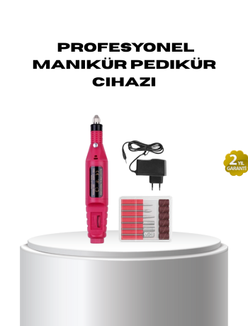 Profesyonel Tırnak Matkap Makinesi – USB Şarjlı Ayarlanabilir Hız Düşük Titreşimli ve Sessiz Çalışma