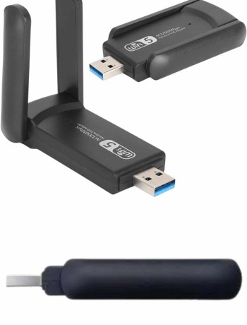 Wifi Alıcı Dual Band Usb 3.0 Adaptör Kablosuz Windows 7/8/10/11